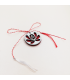 Martisor Rosu si Alb din Lemn
