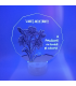 Lampa 3D Narcise cu LED