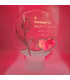 Lampa 3D Lalea cu Poza Inimioara