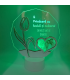 Lampa 3D Lalea cu Poza Inimioara