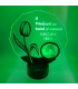 Lampa 3D Lalea cu Poza Rotunda