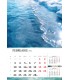 Wall Calendar Aqua
