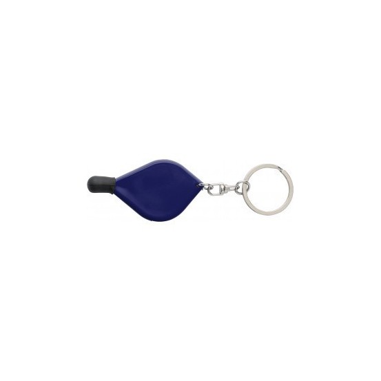 Breloc cu loc pentru o moneda si varf pentru ecrane capacitive