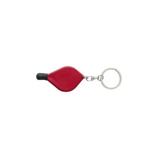 Breloc cu loc pentru o moneda si varf pentru ecrane capacitive