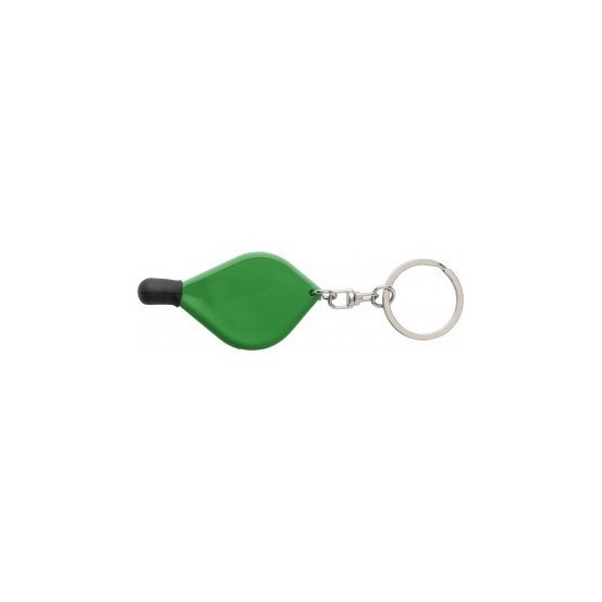 Breloc cu loc pentru o moneda si varf pentru ecrane capacitive